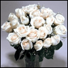 Two Dozen Long Stemmed Premium White Sympathy Roses