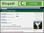 Cricket Schedule Results