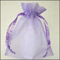 10 Sheer Organza Drawstring Pouches