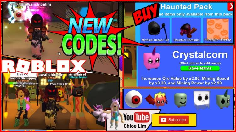 Roblox Mining Simulator Gamelog October 7 2018 Blogadr - escape the haunted mines obby roblox