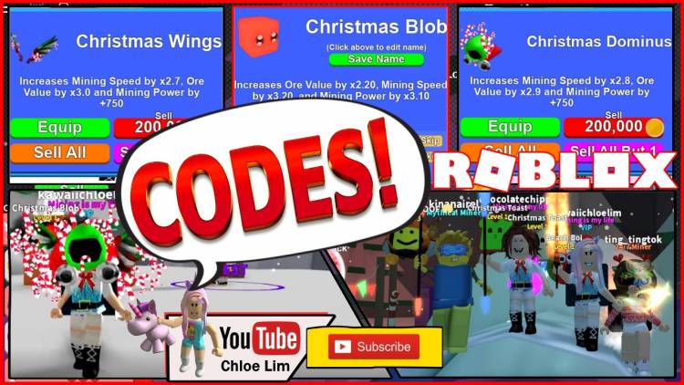 New codes for mining simulator roblox