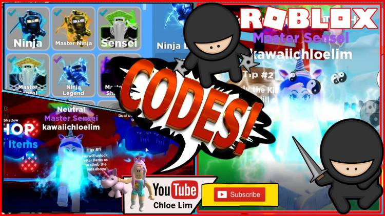 new epic updated codes for ninja masters roblox